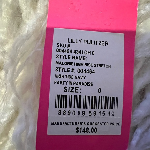 NWT-Lilly Pulitzer Malorie High Rise pant trousers - Picture 7 of 9